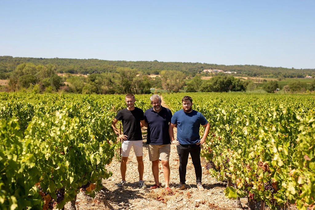 DIVINEO winemaker Nicolas Perrault and his sons